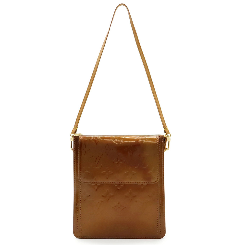 LOUIS VUITTON Monogram Vernis Mott Shoulder Bag Hobo Bronze Brown